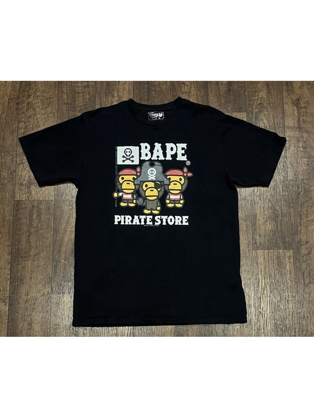 A Bathing Ape Tee Shirt Large Black